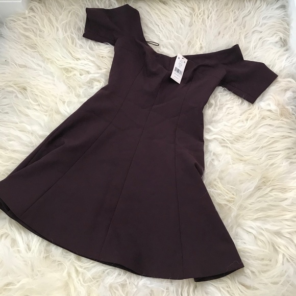 Cinq a Sept Kenna Off-the-Shoulder Skater Dress - Picture 3 of 6